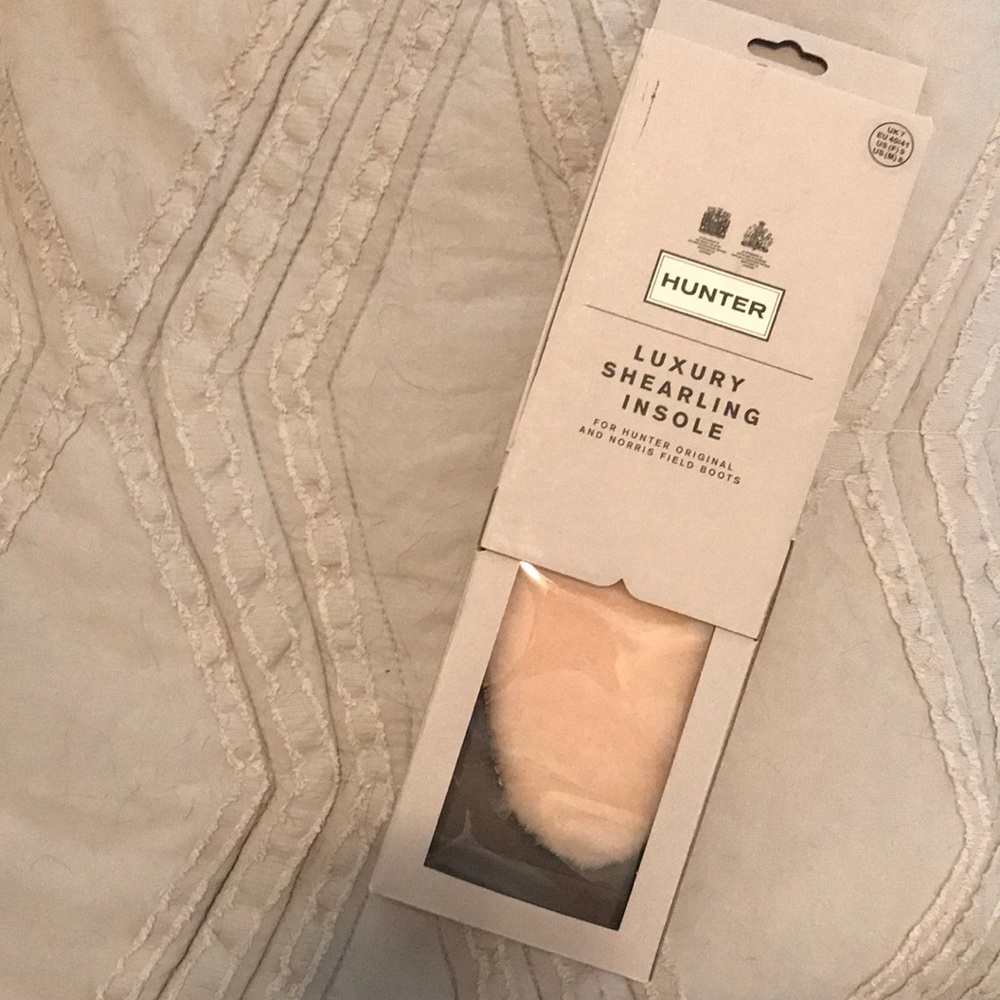 NWT Hunter Shearling Shoe Insoles